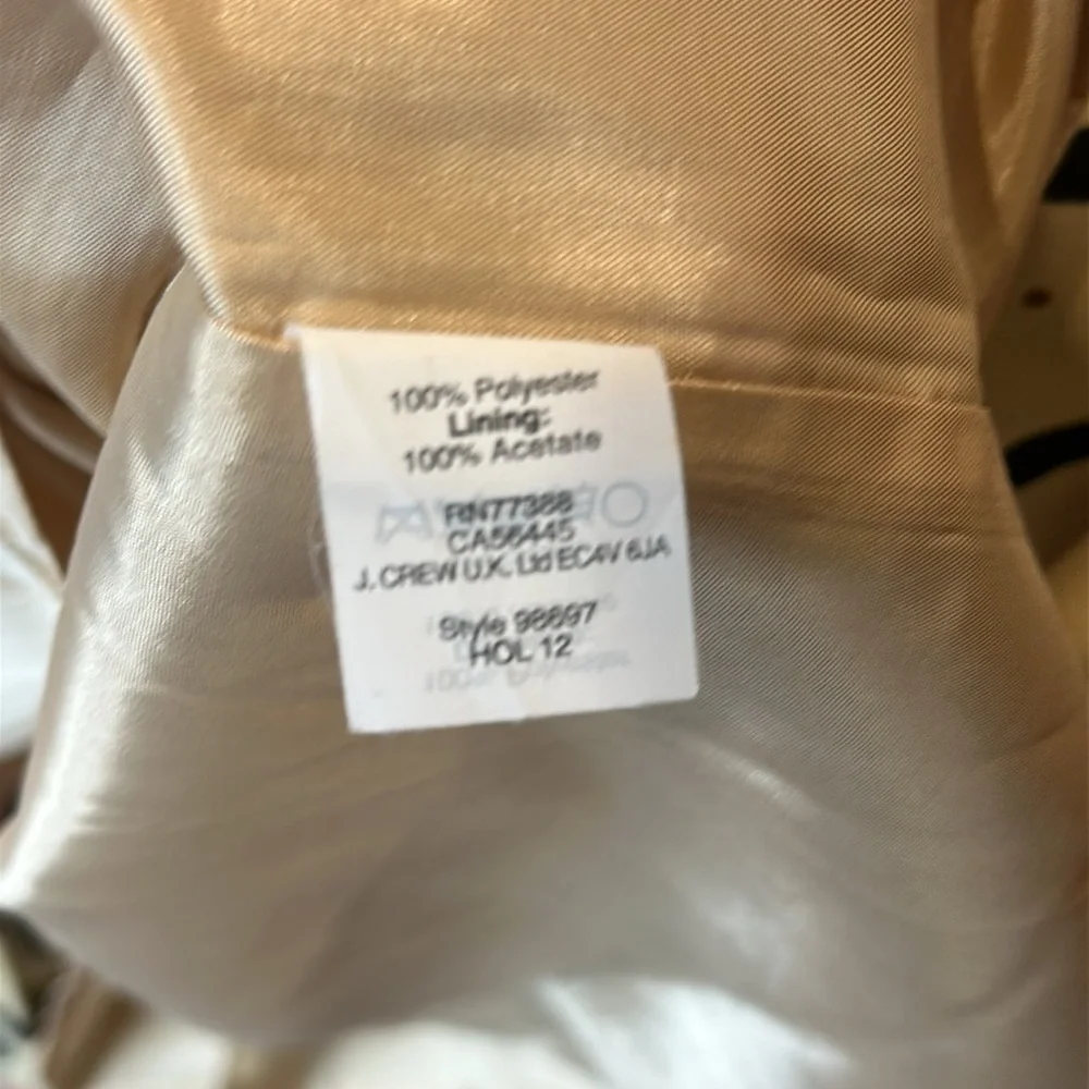 J.CREW Jules Dress in Wildcat Leopard Animal Print Tan Shift Style Size 2